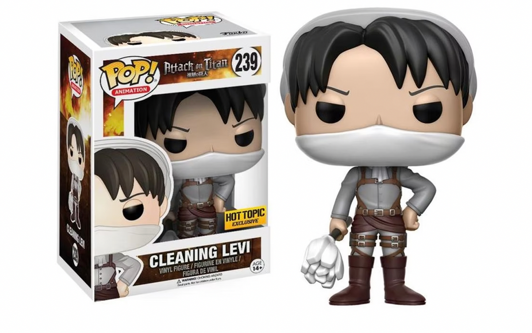 Funko Pop Animation Attack of Titan Cleaning Levi #239