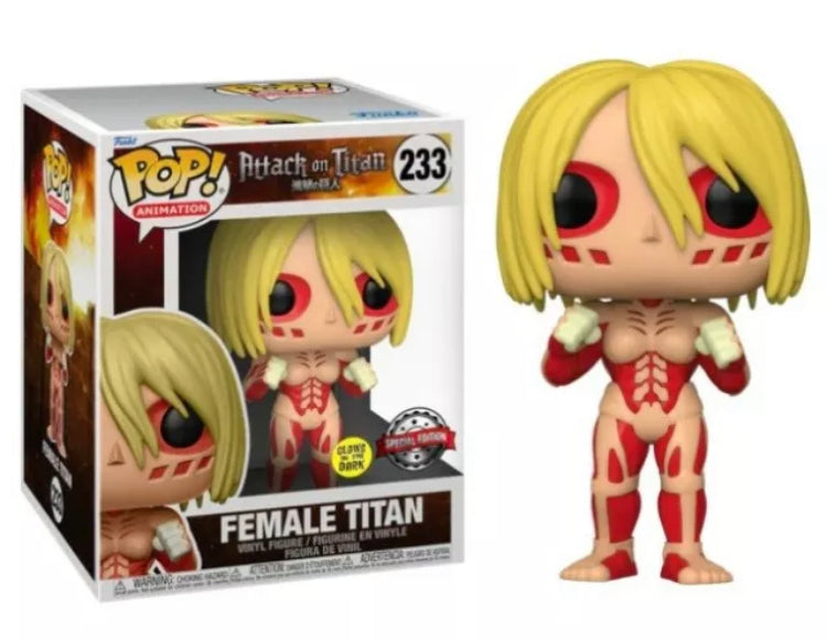 Funko Pop! Animation Attack of Titan Female Titan (Glow in the dark) #233